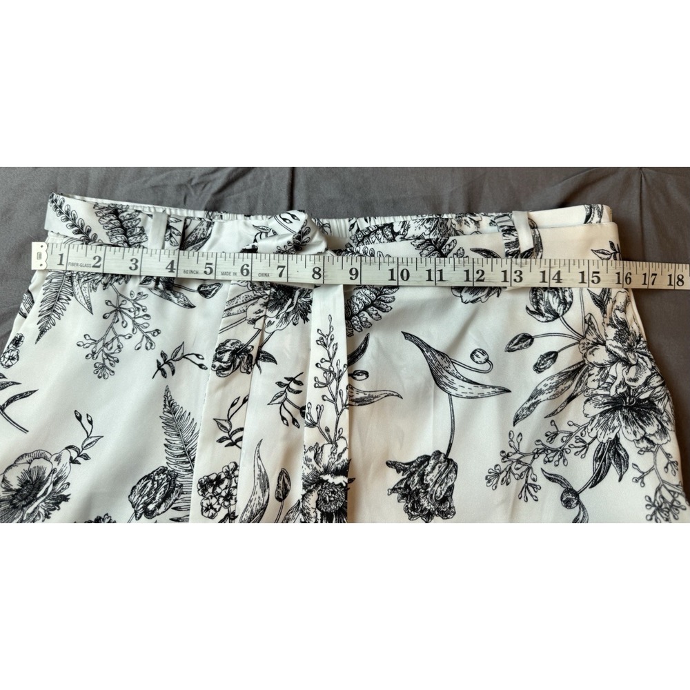 Lot Of 2 Talbots Ankle Pants Ocean Floral & Pull On Patel Pottery Pants Large - Picture 12 of 15